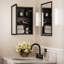 W H Framed Medicine Cabinet Mirror Adjustable-1129942743-1129942742