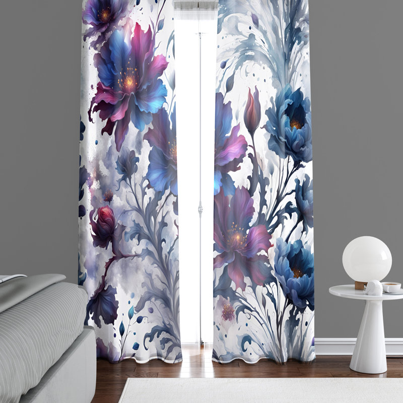 Paire de rideaux semi-transparents en polyester Eginhardt, L 20 po x L 52 po