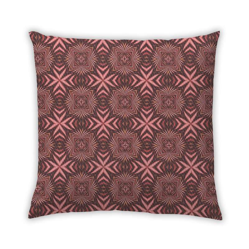 Housse et insert de coussin carré Phylique, Synthétique, Orangé