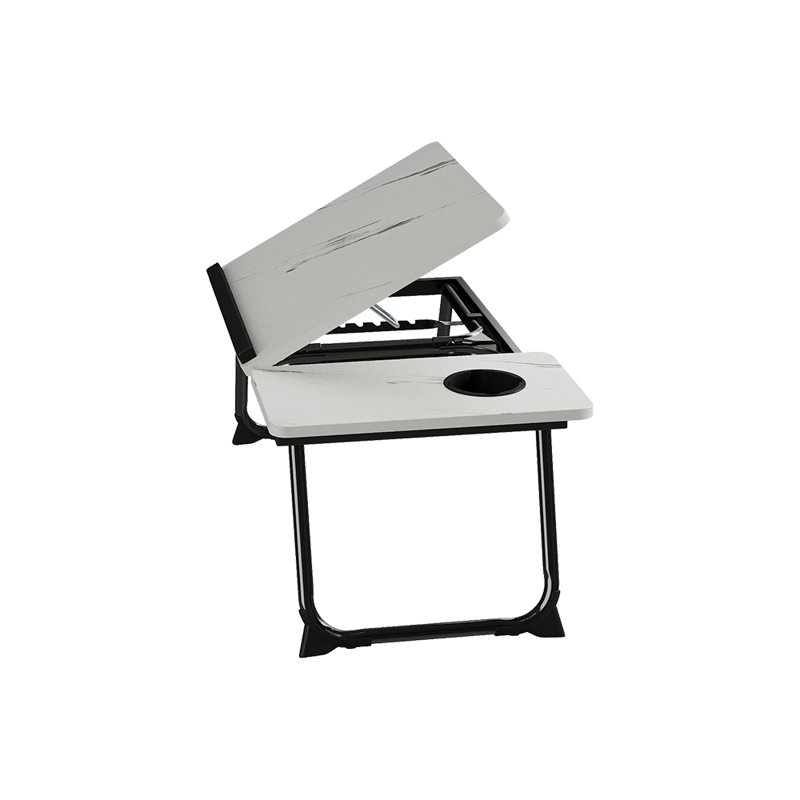 Steel Computer Desk, White/Black