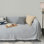 Housse pour canapé / canapé 100% coton avec housse et canapé en T, causeuse, canapé en L et canapé modulaire