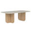 Élégante table basse, grès et chêne saphir, 47,2 po x 16,3 po x 23,4 po | 100% panneau de particules enduit de mélamine, épaisseur: 0,7 pouce | Conception durable et élégante pour le salon, les meubles modernes et fonctionnels-486838248-486838255