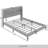 Velvet Platform Wingback Bed -1255478818-1255478820