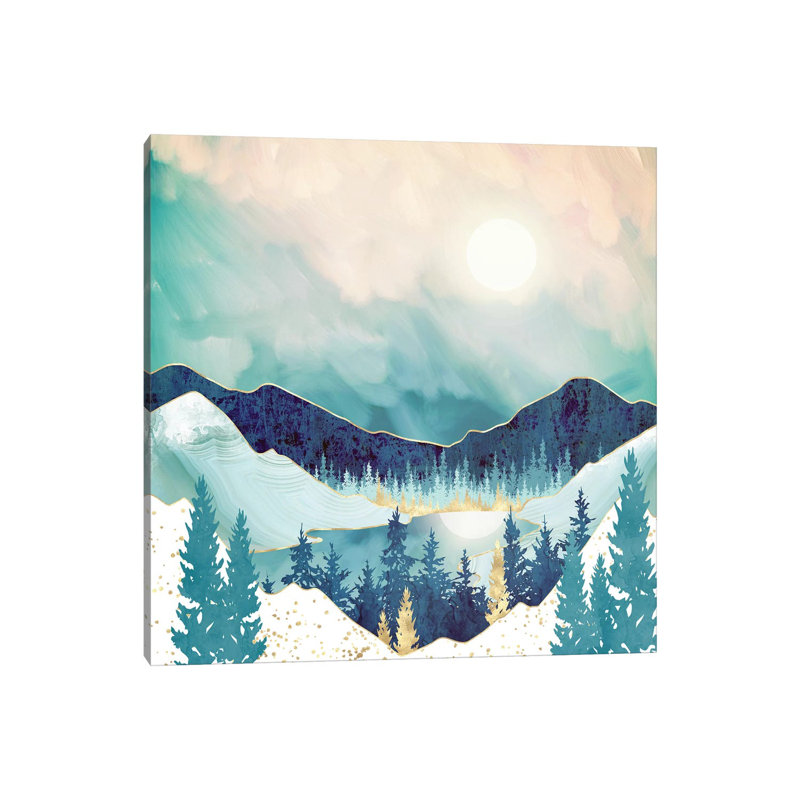 Sky Reflection - impression d'art graphique, 26" H x 26" W x 1.5" D, Aucun mat, Toile tendue