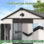 10 ft. W x 10 ft. D Storage Shed