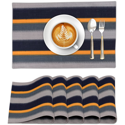 Dining Table Rectangle Placemats 100% Cotton Multi Pattern 13x19 Inches
