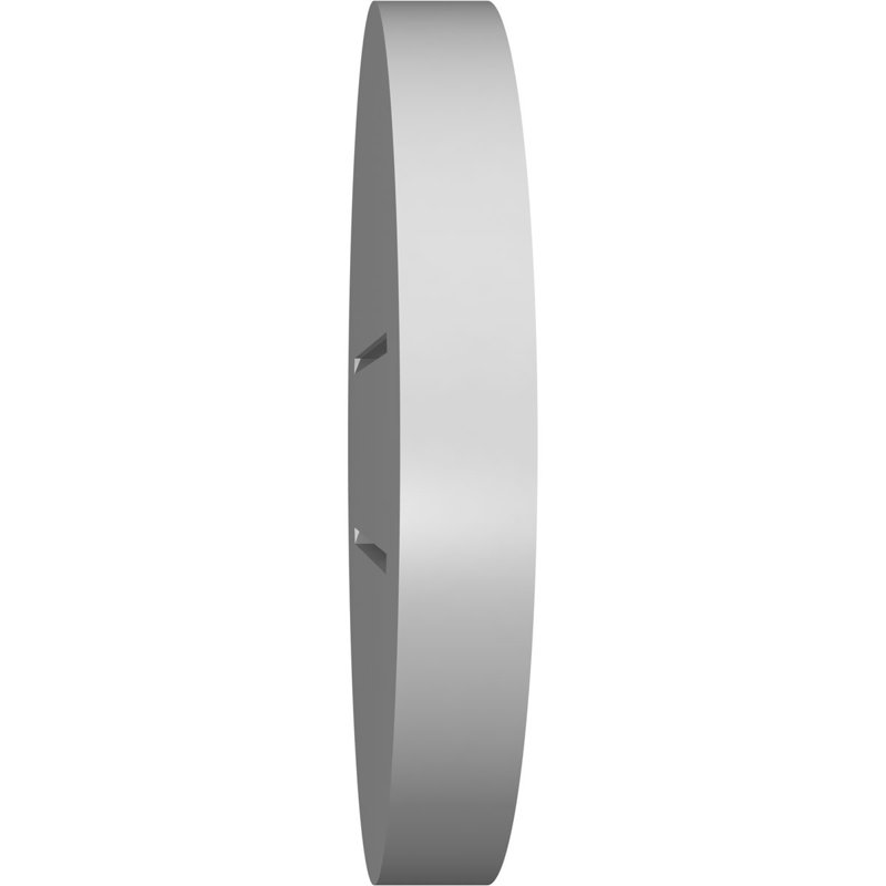 Round Surface Mount Signature Urethane Functional Gable Vent, Primed, 12" H x 12" W x 1.5" D