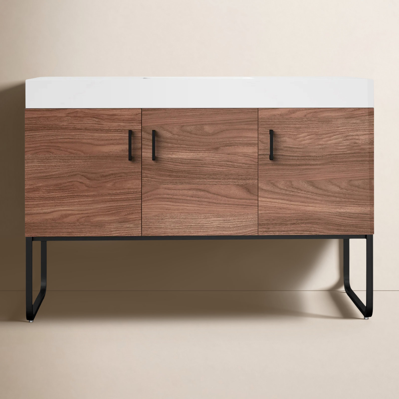 Keena 48" Cedar Single Bathroom Vanity, Walnut
