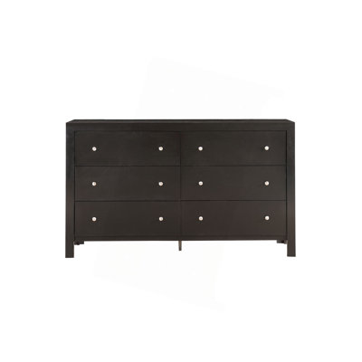 Commode 6 tiroirs avec boutons ronds