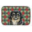 Black and Tan Pekingese Christmas PoinsettIas Dish Drying Mat-119904778