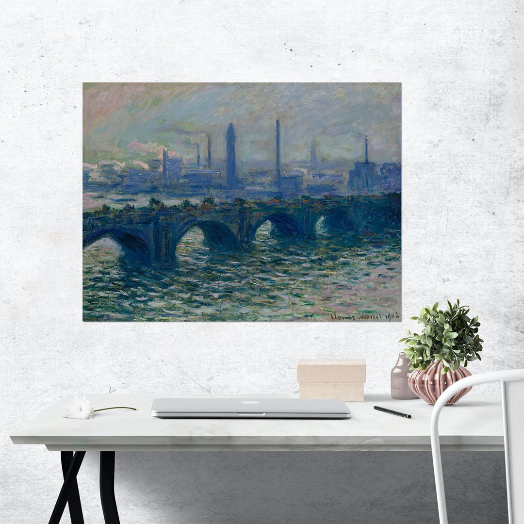 Waterloo Bridge, London" von Claude Monet - Gemälde drucken