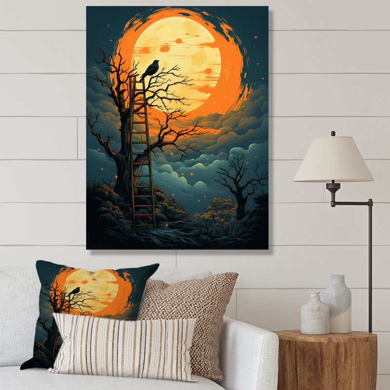 «Bird Climbing The Sky» sur toile, H 20 po x l 12 po x P 1 po, Toile tendue