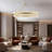 Wagon Wheel Chandelier With Crystal Shade-271068635-287412096