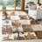 Fazeley Hand Woven Leather Geometric Rug-22521165