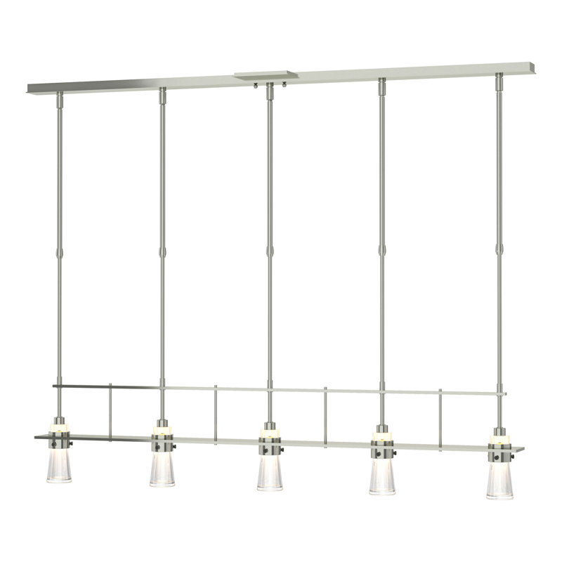 Erlenmeyer 5 - Light Kitchen Island Pendant, Sterling