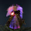 Color Changing Fiber Optic Christmas Angel Tree Topper - 12" - Brown