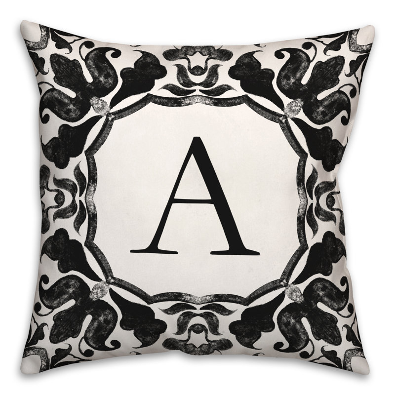  Housse et insert de coussin carré extérieur P Monogram, A