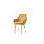 Aldegonde 47cm H Tufted Foam Padding Upholstered Metal Armchair-1376330182
