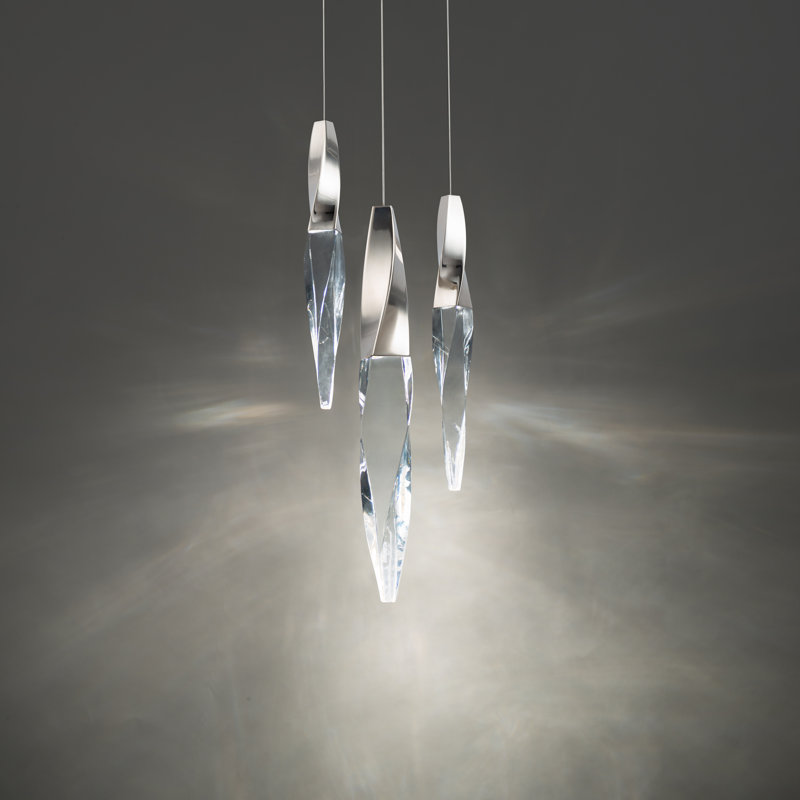 Kindjal 3 - Light LED Pendant, Polished Nickel