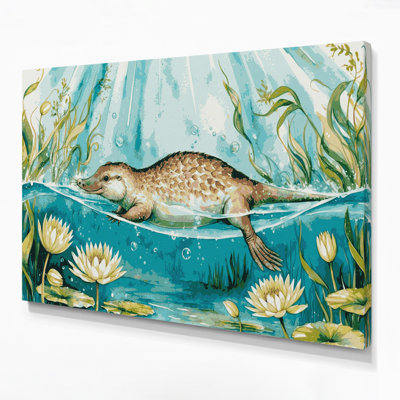 Art animalier sur toile vert