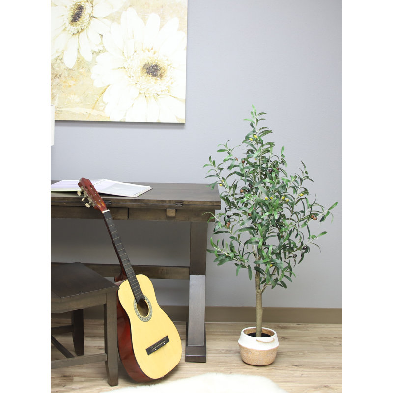 Faux Olive Tree Tree in Pot Liner, 48" H x 24" W x 24" D