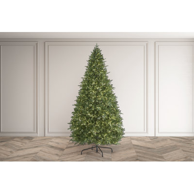 EATON Lighted Artificial Fir Christmas Tree