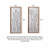 Retro corridor with aged wall decoration combination