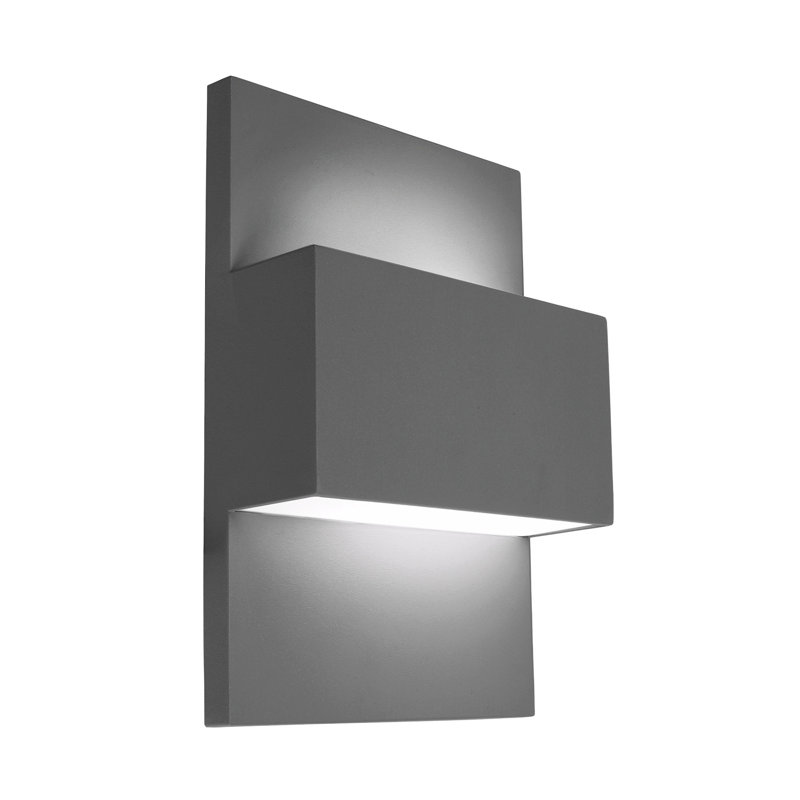 Geneve 1 Light Outdoor Flush Mount, 40W Incandescent, Graphite
