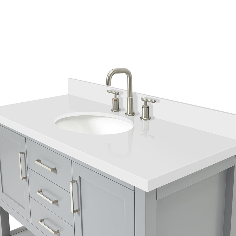 Bayhill 61'' W Single Vanity, Oval, Navy, 61"