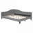 Full Size Upholstered Linen L-Shaped Daybed with Solid Wood Legs 440lbs Capacity Gray for Guest Room-66973022