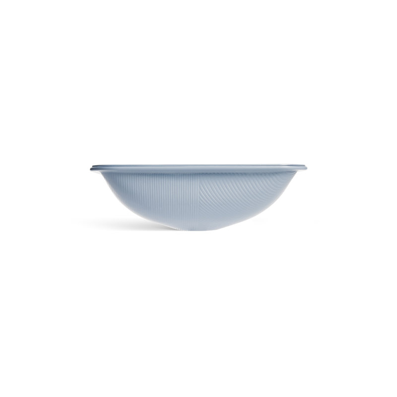Yepsen Glass Undermount Bathroom Sink, Blue