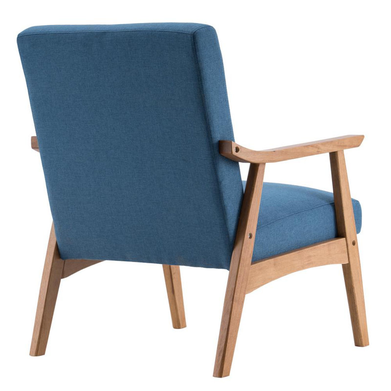 Upholstered Armchair, Blue