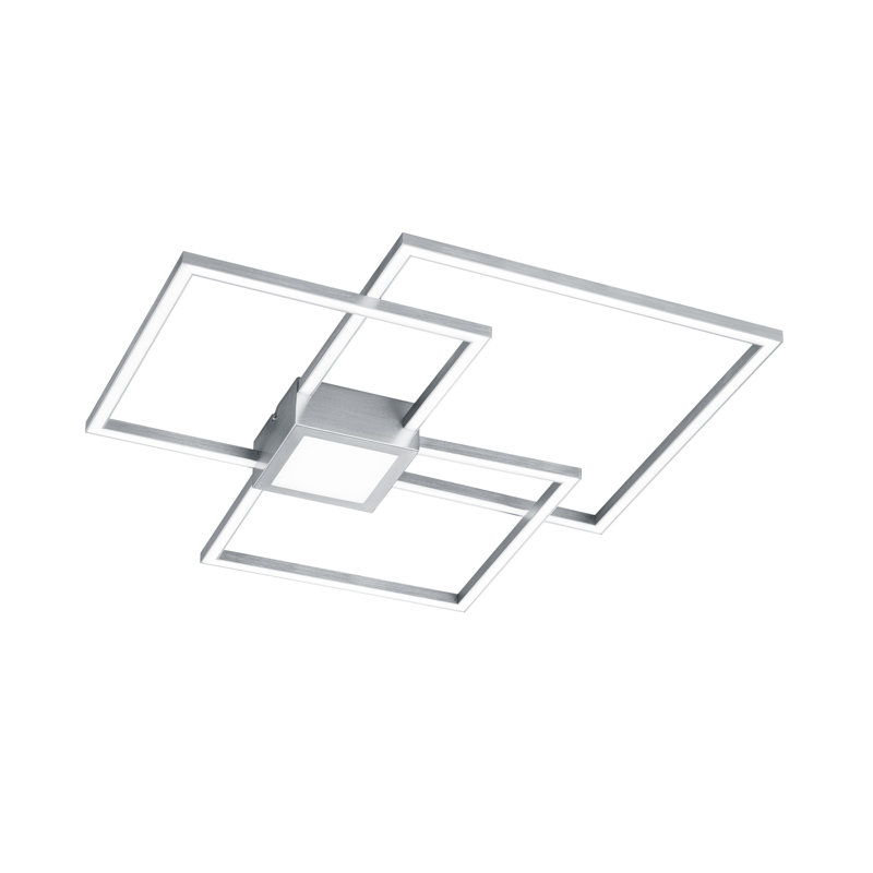 Sahra 1-Light 65cm LED Integrated Flush Mount, Nickel matt