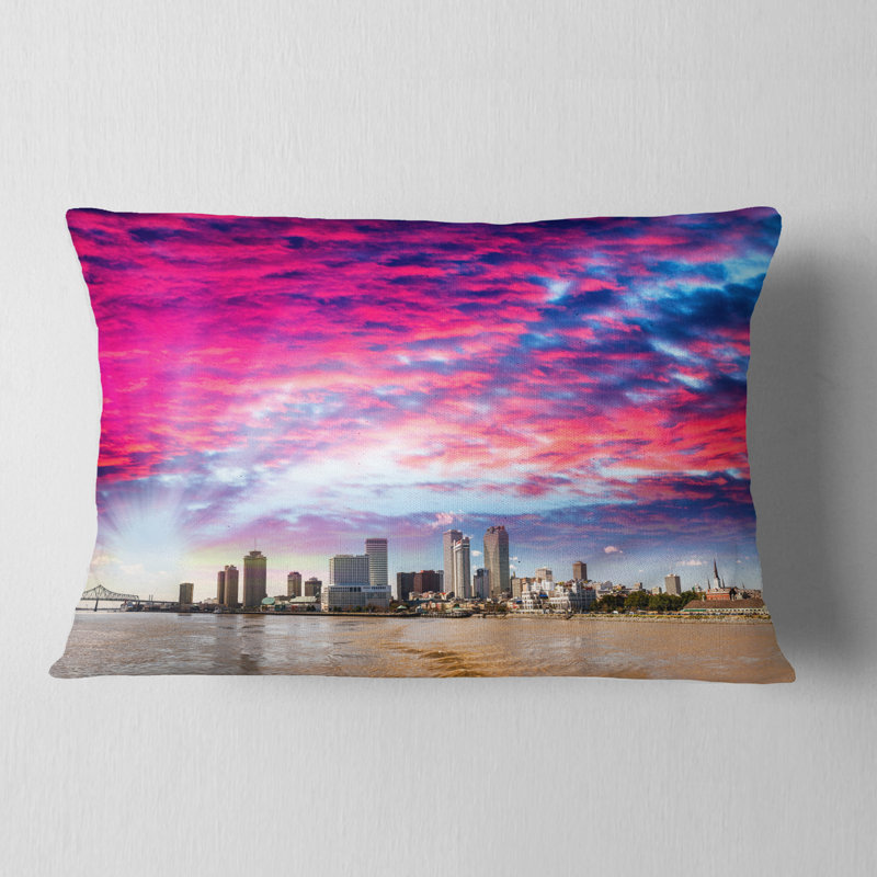 Coussin lombaire et skyscrapers cityscape new orléans