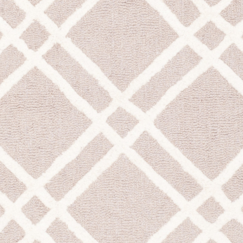 Deedgra Hand Tufted Wool Geometric Rug, Rectangle 9' x 12'