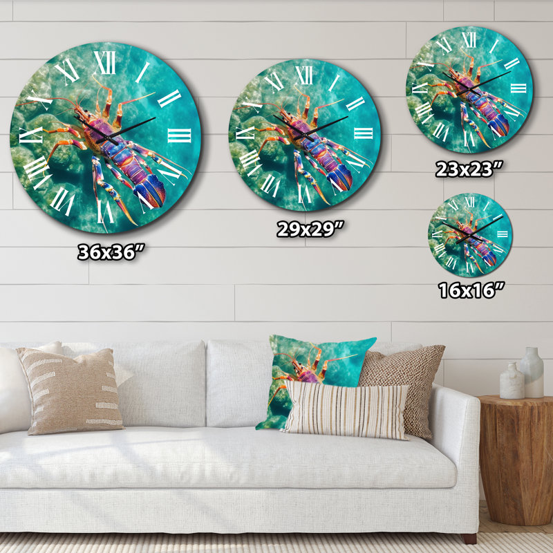 Horloge murale mauve majestueux, Petit