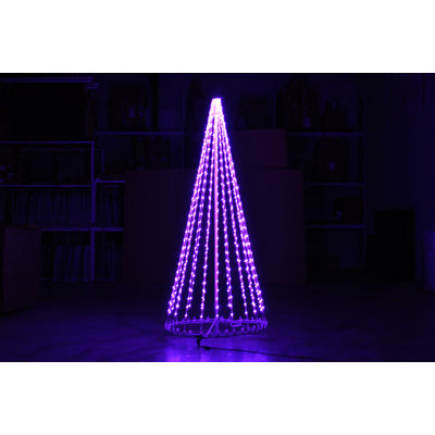 Arbre à DEL 3D (1615 - mauve)