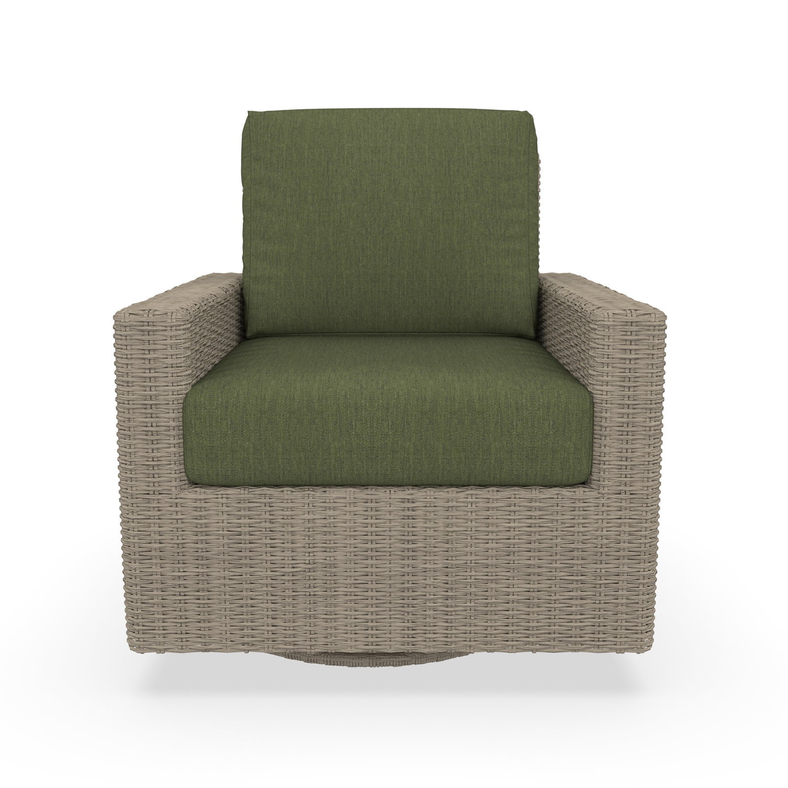 Hayes Sunbrella® Swivel Patio Lounge Chair, Solid Color, Sunbrella Canvas Fern