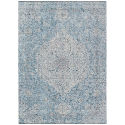Machine Washable Indoor/Outdoor Colman ACN2136 Global Rug