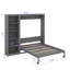 Lit escamotable mural polyvalent avec tablettes intégrées-1671737113-1671737112