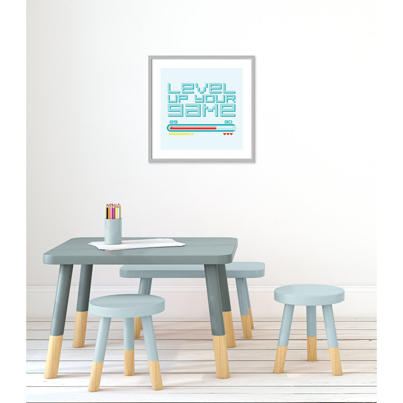 Niveau supérieur, art encadré, H 23,5 po x l 23,5 po x P 1,19 po, Encadré de boîte argent