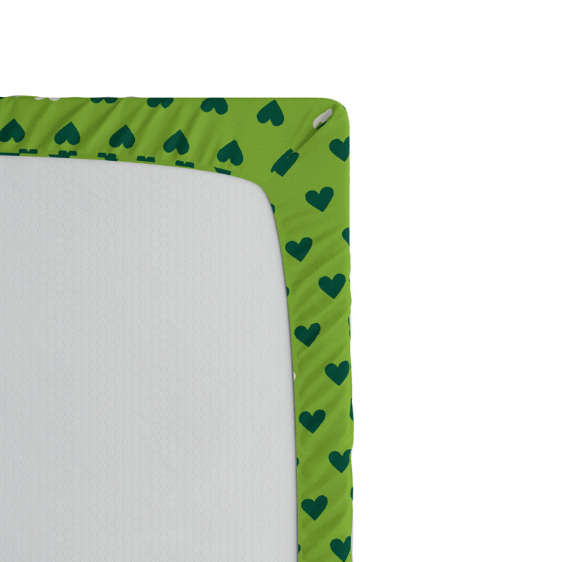 Microfiber Geometric Fitted Sheet, Twin Fitted Sheet