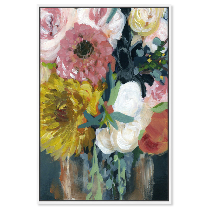 Floral et botanique, printemps, aimer les grandes fleurs - Reproduction d'art sur toile, H 24 po x l 16 po x P 1,5 po