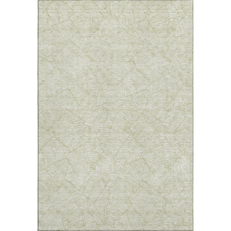 Premium Machine Washable Prisco Aloe Rug