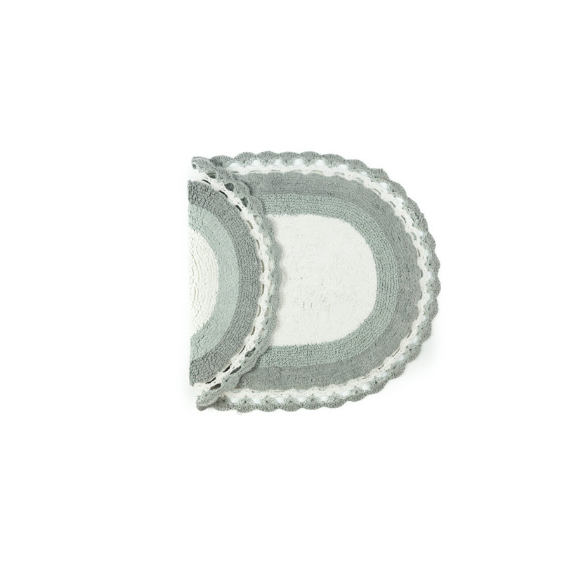 Samuelson Crochet Bath Mat, Grey