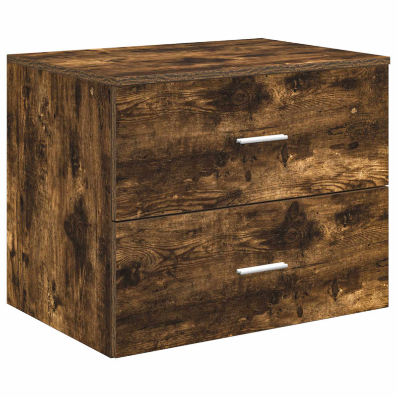 62.5cm Bathroom Vanity Base Only, Smoked Oak