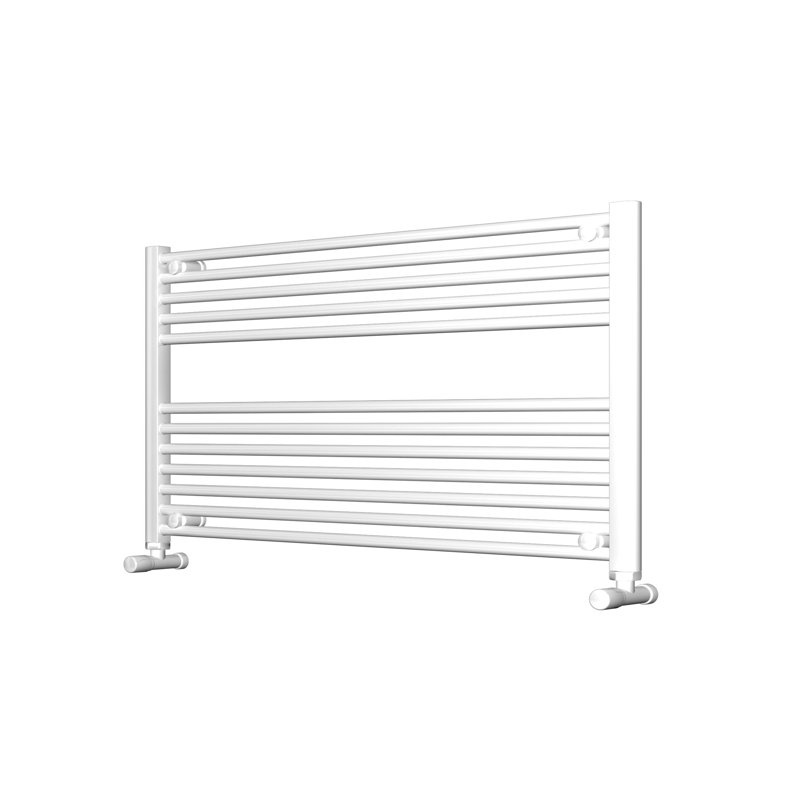 Shaunna Straight Towel Rail Heated Towel Rails, White, 60cm H x 120cm W x 3cm D