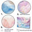 Rose et bleu, lever de soleil sur glacier - formes abstraites, art mural-27523202-27523263