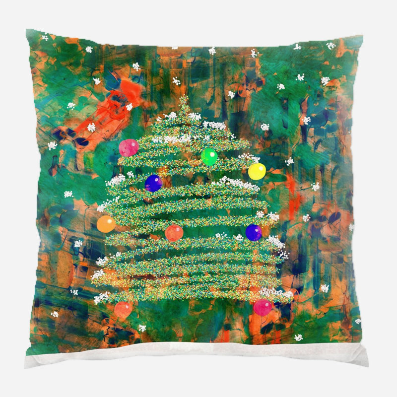 Coussin watercolour Ostrowski, Microsuède, Intérieur