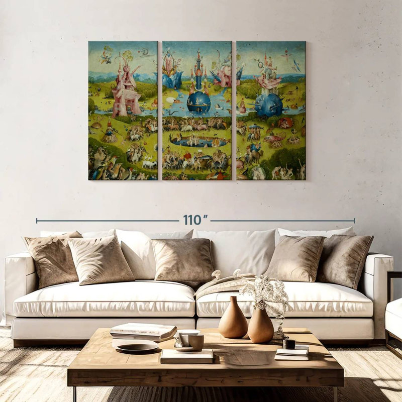 Leisha Le jardin des délices terrestres IV, H 48 po x l 74 po
